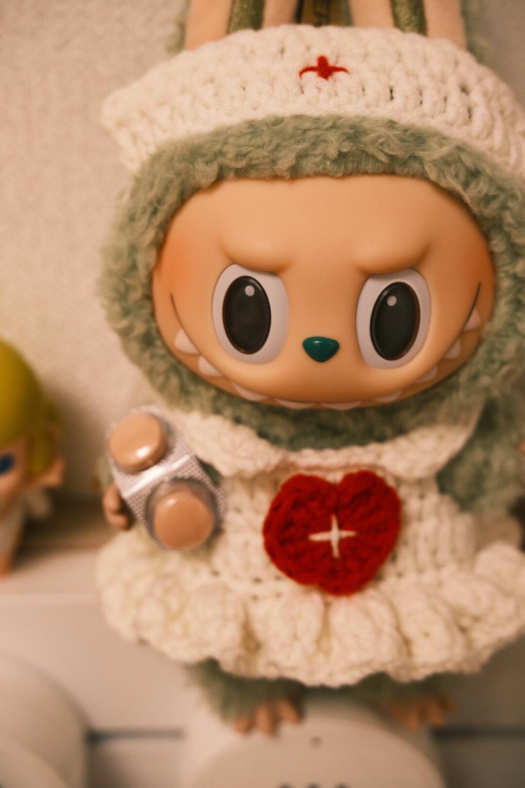 Labubu's Ever-Changing Wardrobe Project: Nurse Outfit [1/100] - A Creative Journey of Custom Outfits