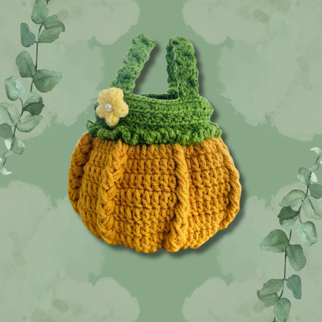 Beyond Halloween! Styling My Crochet Pumpkin Bag for Everyday Wear