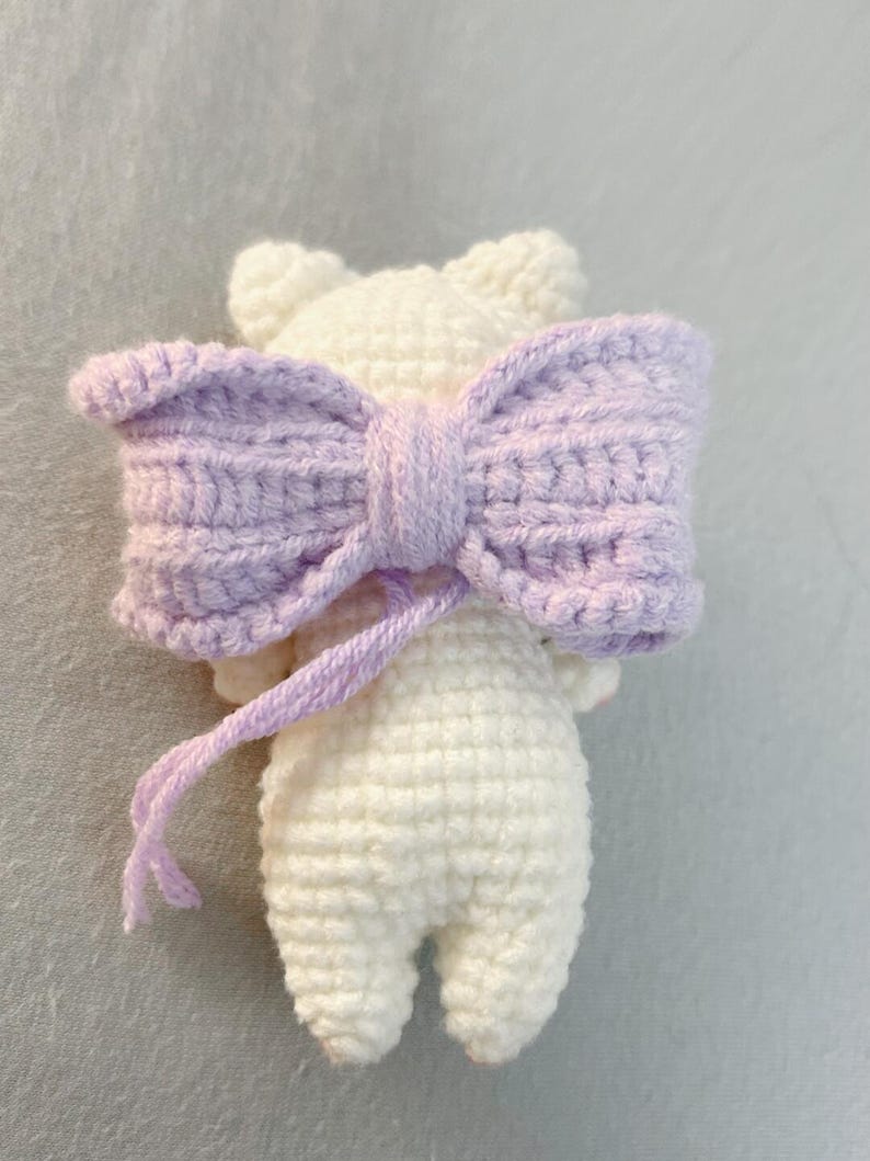 Handmade Crochet Angel Cat Plush | Amigurumi Cat with Wings | Cute and Whimsical Gift